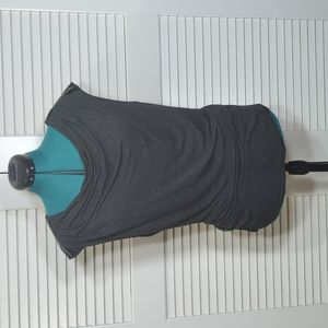 Dark grey sleeveless top